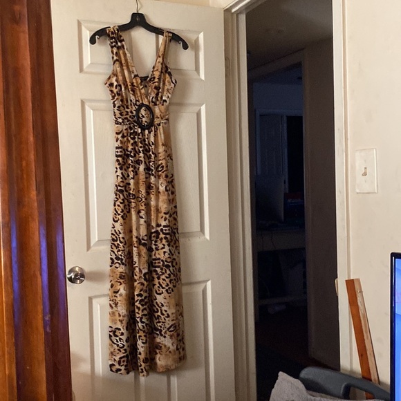 Animal print long dress looks like belt - Picture 5 of 8